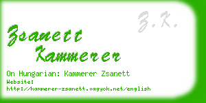 zsanett kammerer business card